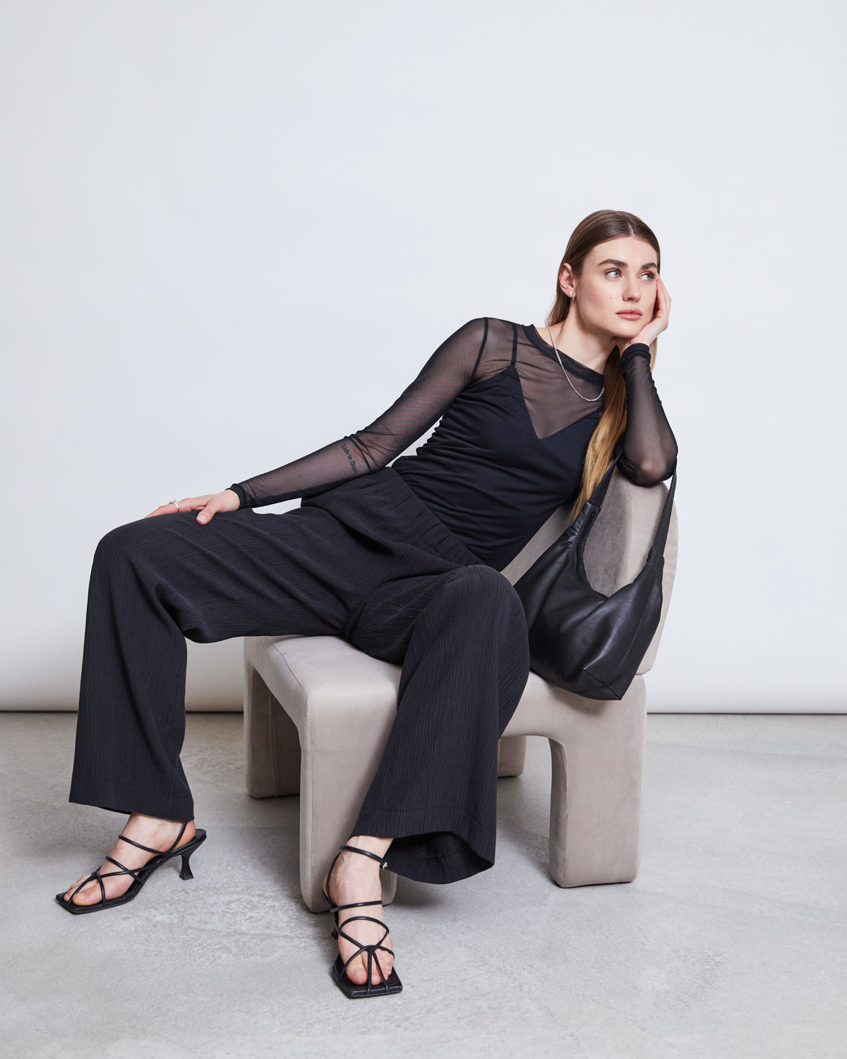 MESH LONGSLEEVE DORA BLACK Longsleeve jan-n-june 5