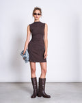 RUFFLED MINI DRESS MARVA MUD GOTS Dress jan-n-june 1