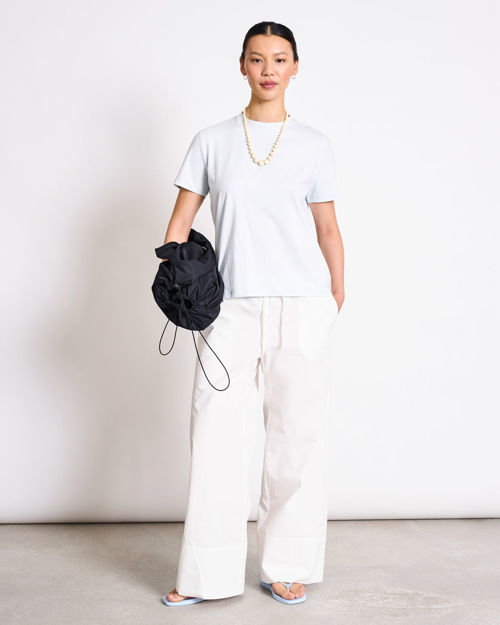 BRUSHED T-SHIRT BOY ICE BLUE GOTS T-shirt jan-n-june 1