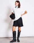 LINEN MINI SKIRT CERCIS BLACK Skirt jan-n-june 1