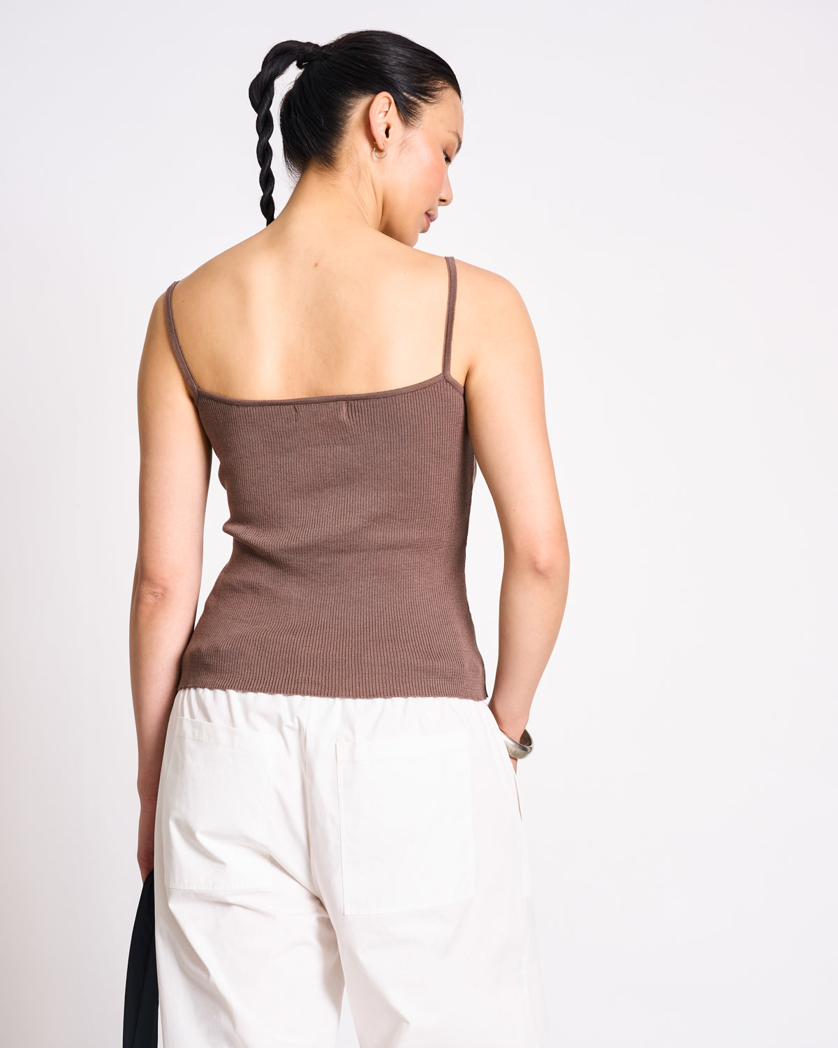 KNIT SPAGHETTI TOP CASTANEA CLAY GOTS T-shirt jan-n-june 4