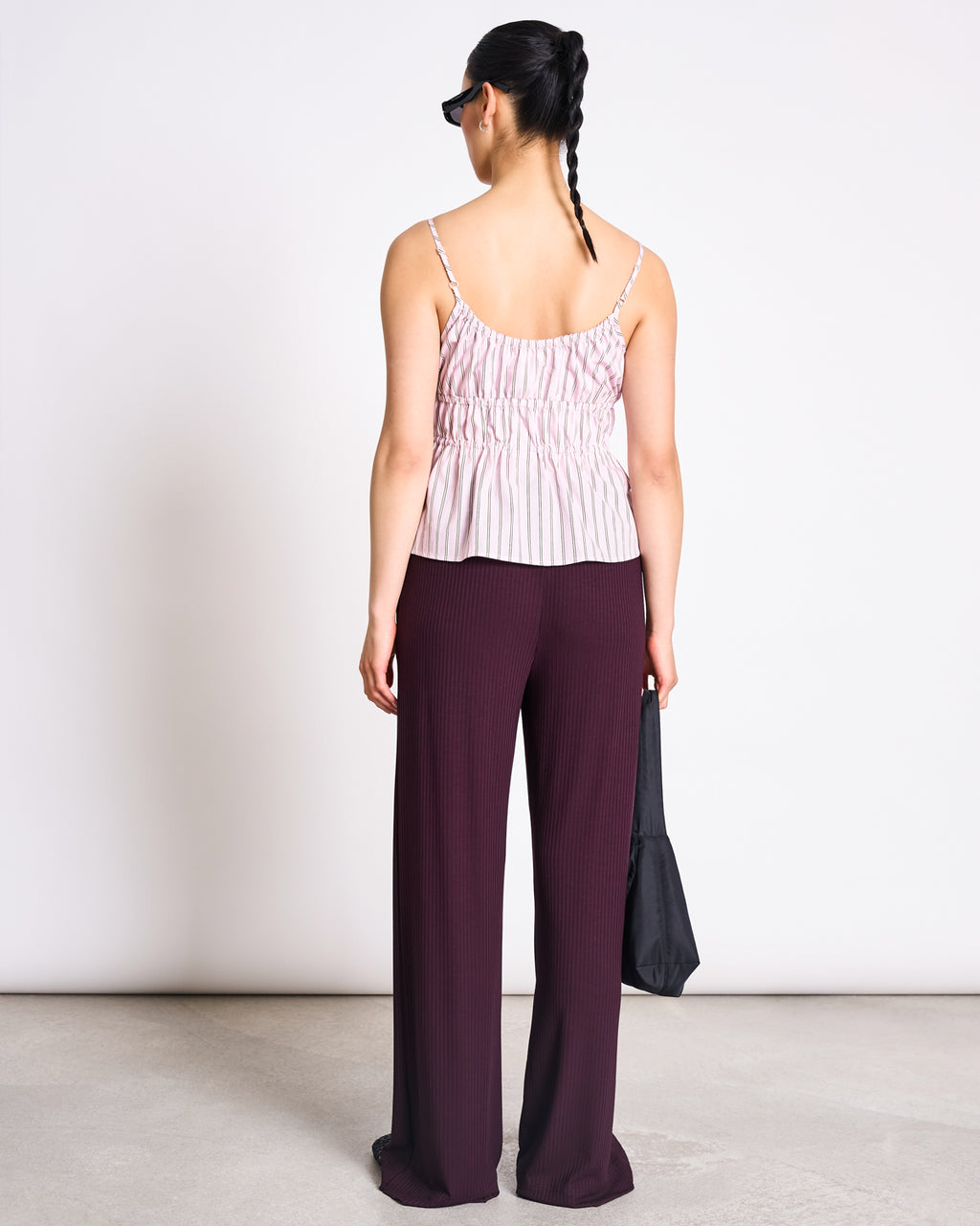 TENCEL™ LYOCELL RIB PANTS SMILLA CHERRY LACQUER Pants jan-n-june 10