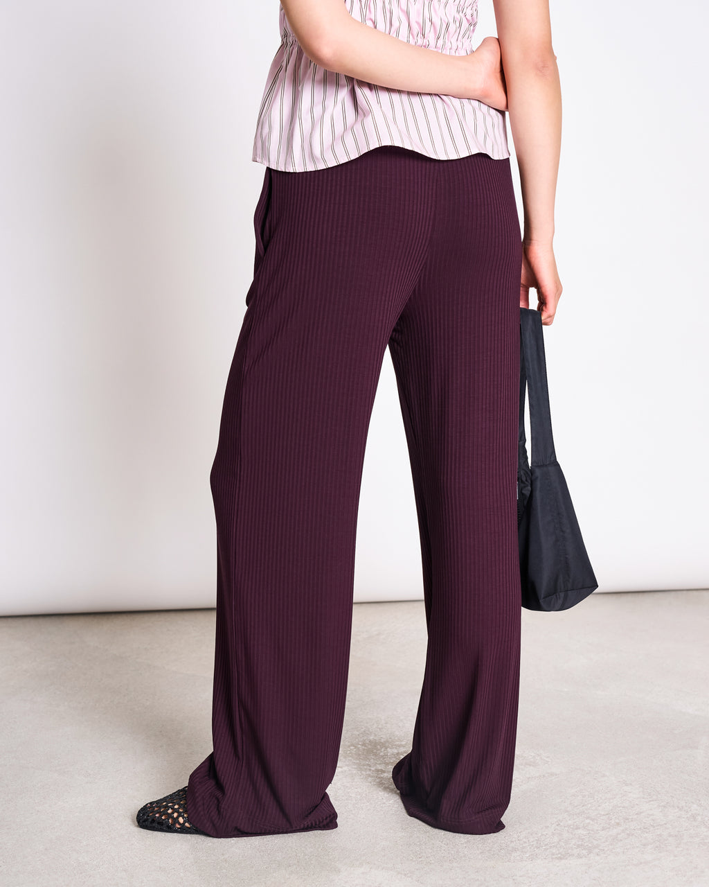 TENCEL™ LYOCELL RIB PANTS SMILLA CHERRY LACQUER Pants jan-n-june 11