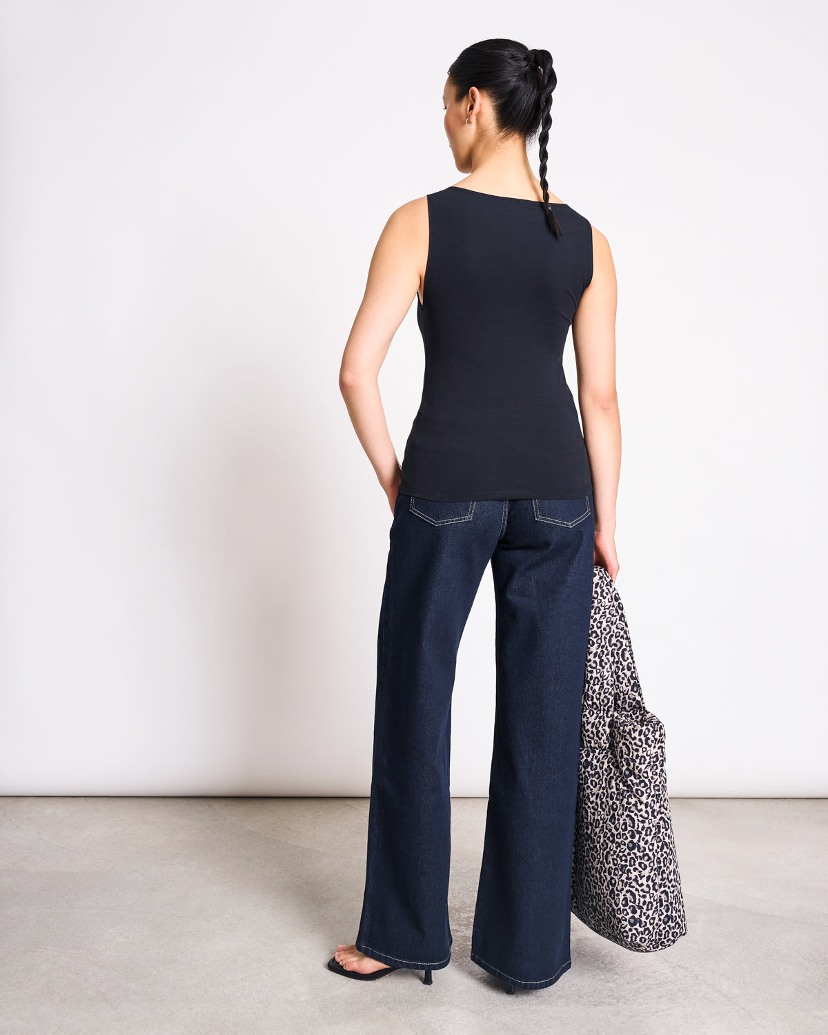 BOAT NECK TOP FELIS BLACK GOTS T-shirt jan-n-june 2