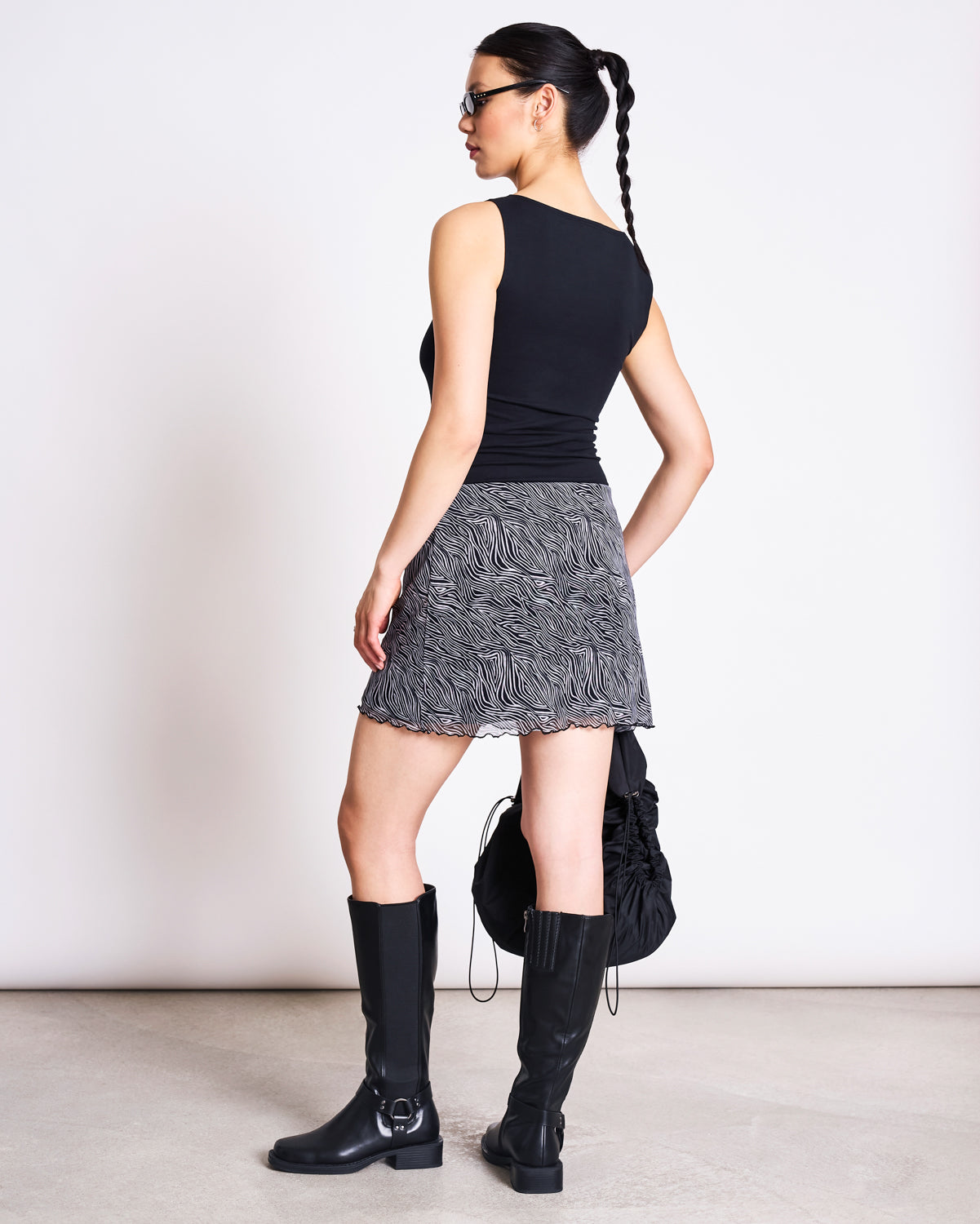 BOAT NECK TOP FELIS BLACK GOTS T-shirt jan-n-june 4