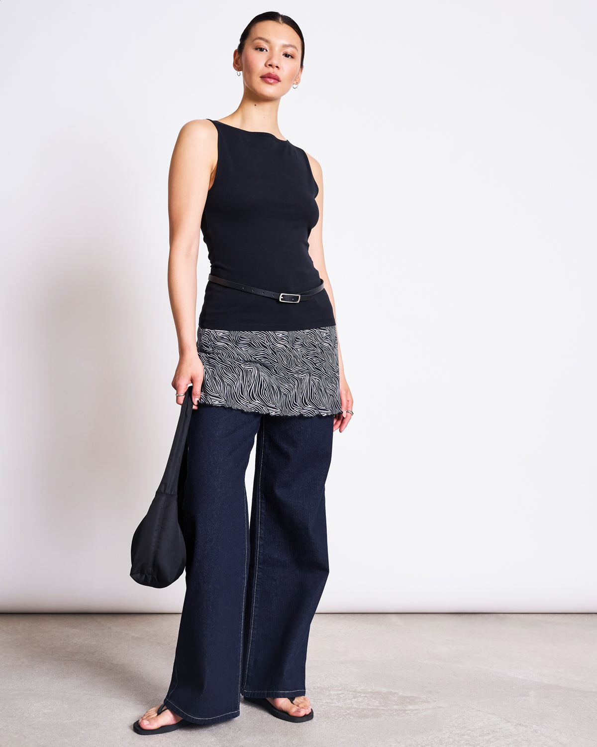 BOAT NECK TOP FELIS BLACK GOTS T-shirt jan-n-june 5