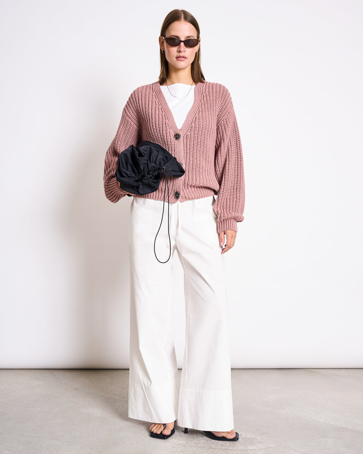 CHUNKY CARDIGAN LENA MAUVE GOTS Cardigan jan-n-june 1