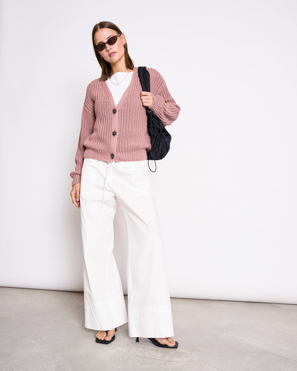 CHUNKY CARDIGAN LENA MAUVE GOTS Cardigan jan-n-june 2