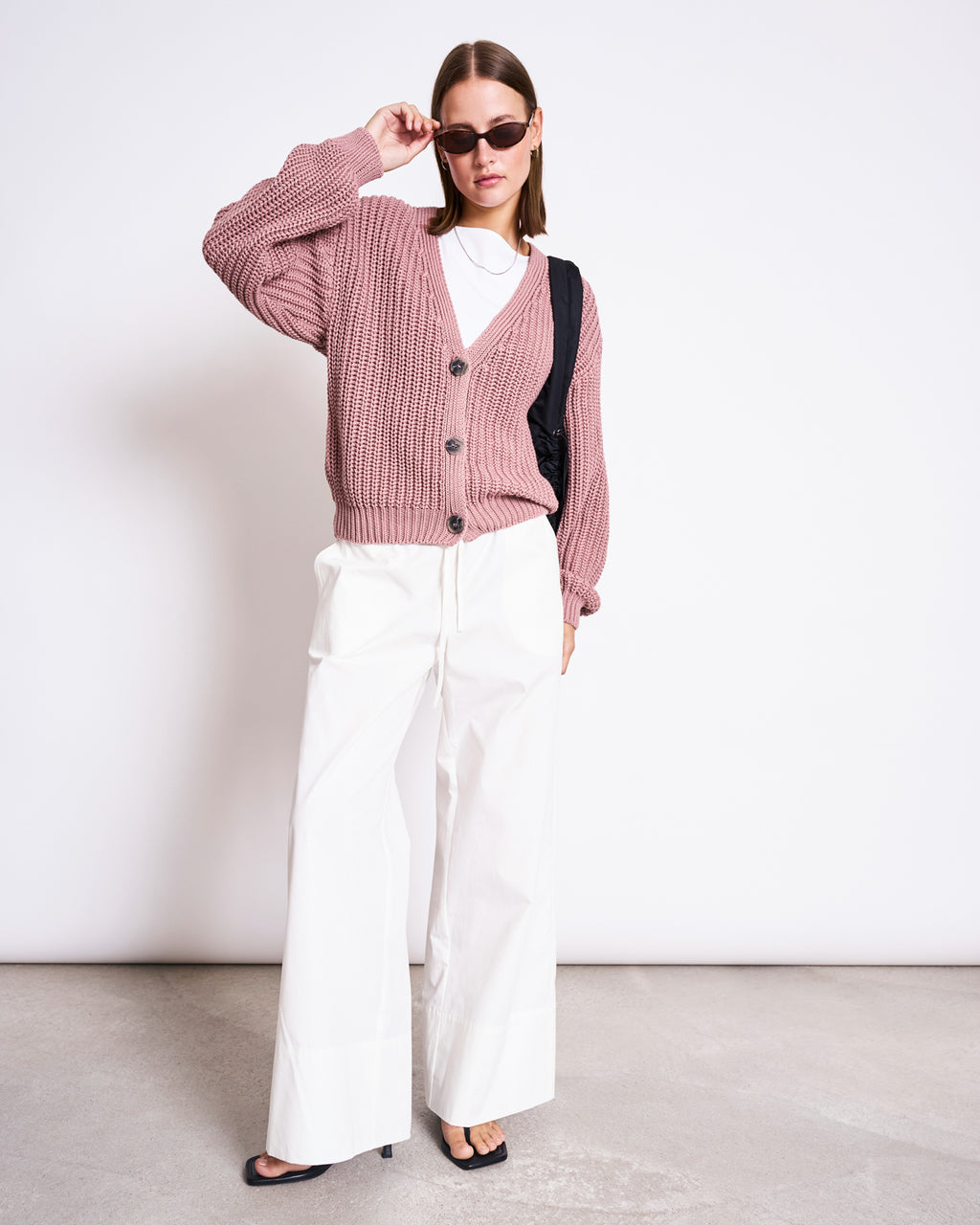 CHUNKY CARDIGAN LENA MAUVE GOTS Cardigan jan-n-june 5