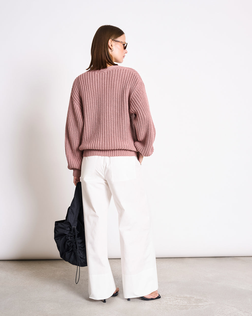 CHUNKY CARDIGAN LENA MAUVE GOTS Cardigan jan-n-june 4