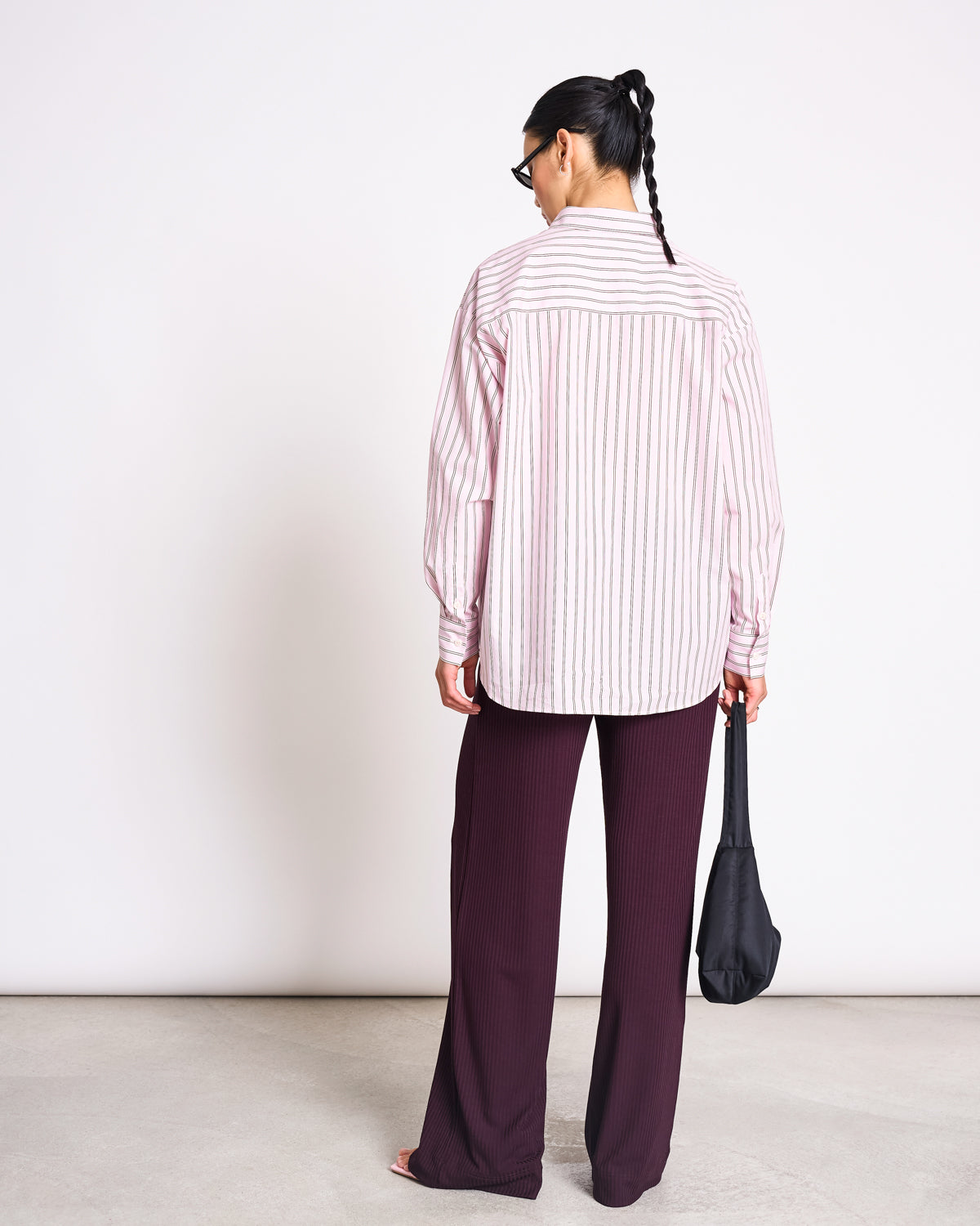 OVERSIZED SHIRT MAMRO LIGHT ORCHID STRIPED Blouse jan-n-june 9