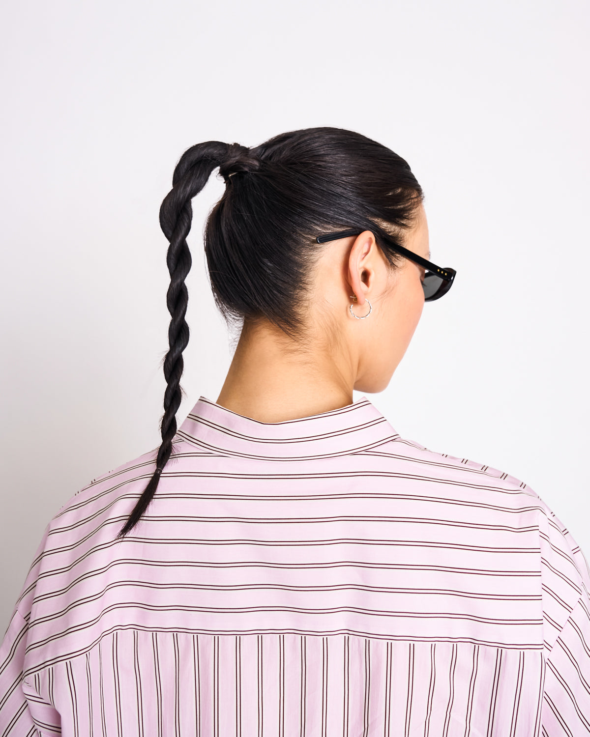 OVERSIZED SHIRT MAMRO LIGHT ORCHID STRIPED Blouse jan-n-june 5