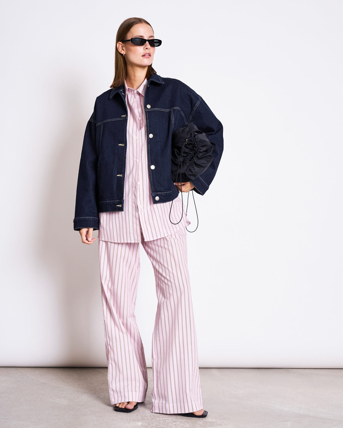 OVERSIZED SHIRT MAMRO LIGHT ORCHID STRIPED Blouse jan-n-june 7