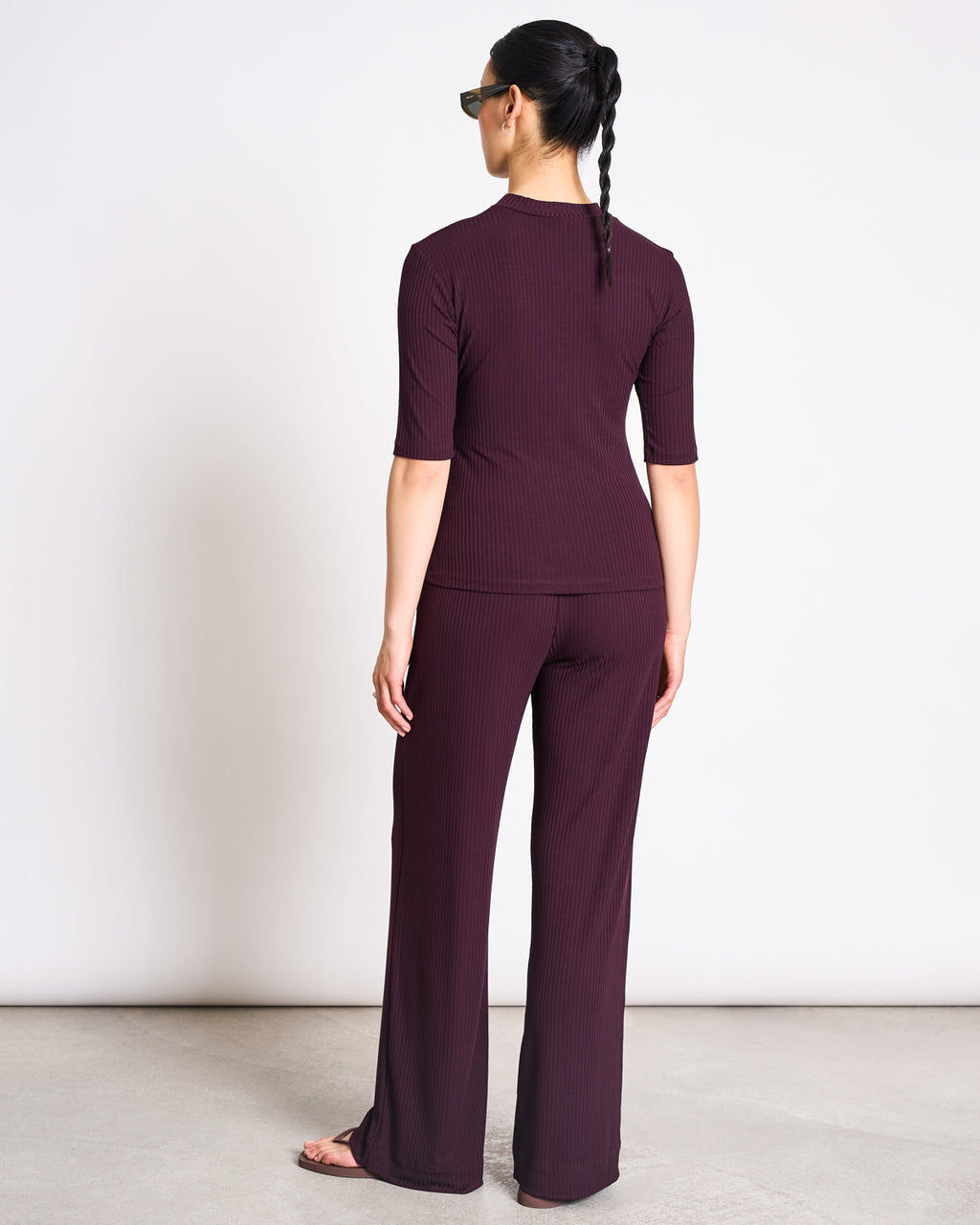 TENCEL™ LYOCELL RIB T-SHIRT NINA CHERRY LACQUER T-shirt jan-n-june 8