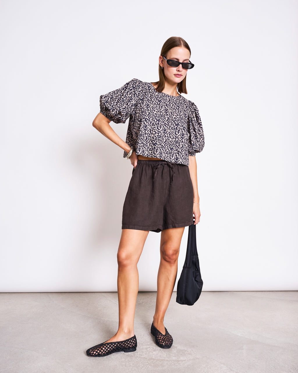 LINEN DRAWSTRING SHORTS MARUM MUD Shorts jan-n-june 3