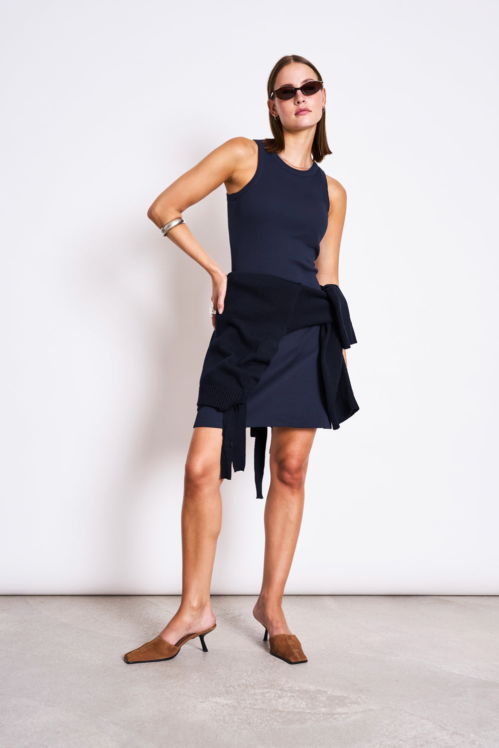 RIB MINI DRESS PORTO NIGHTFALL GOTS Dress jan-n-june 4