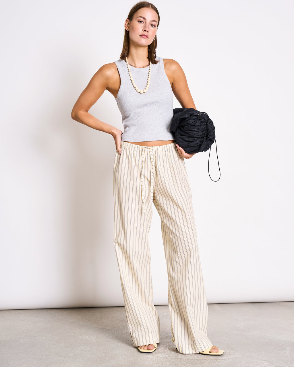 ORGANIC COTTON TANK TOP PORTO LIGHT GREY GOTS tops jan-n-june 1