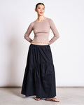 TIERED MAXI SKIRT ALCA BLACK Skirt jan-n-june 1