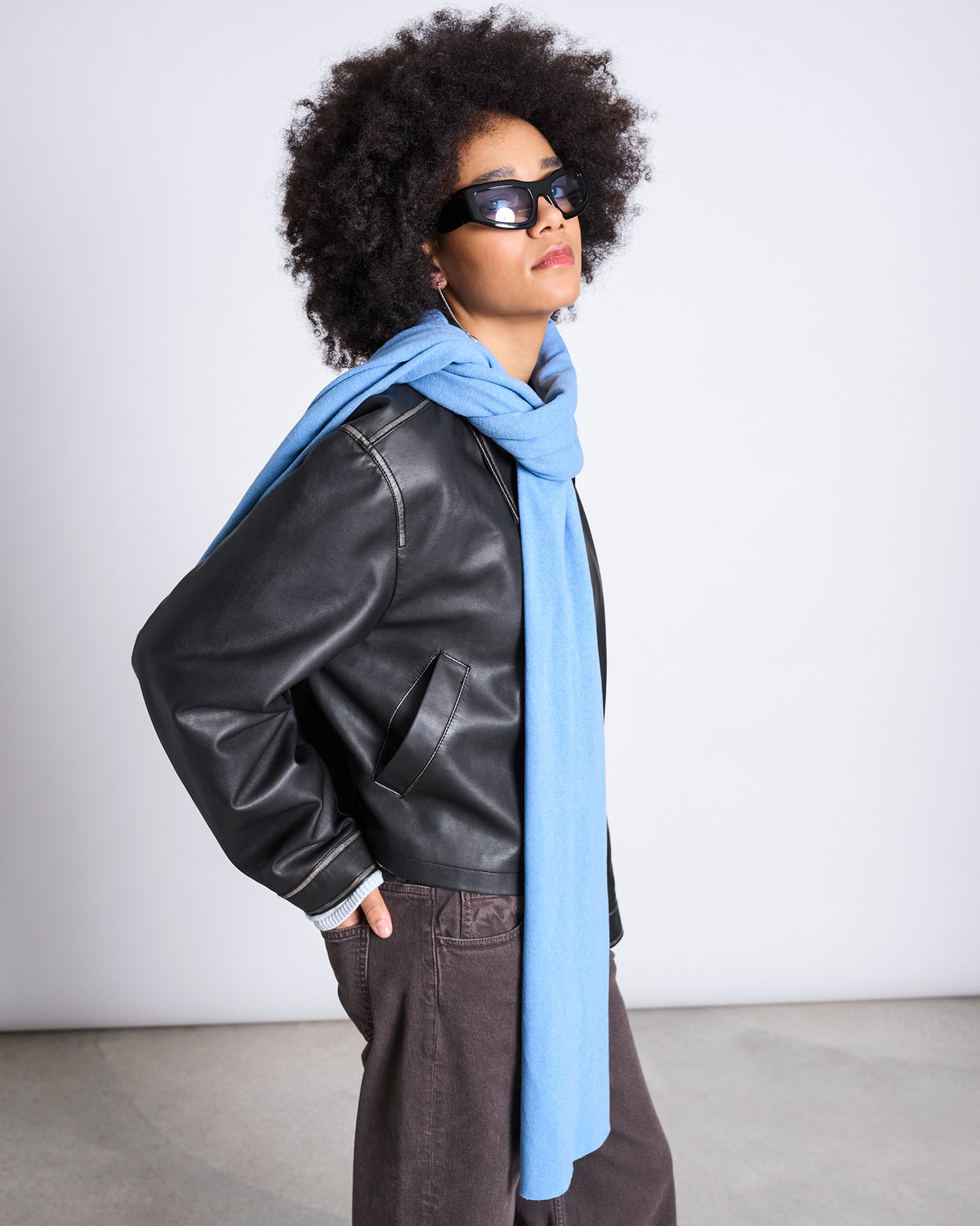 SCARF ROSS MID BLUE Accessories jan-n-june 1