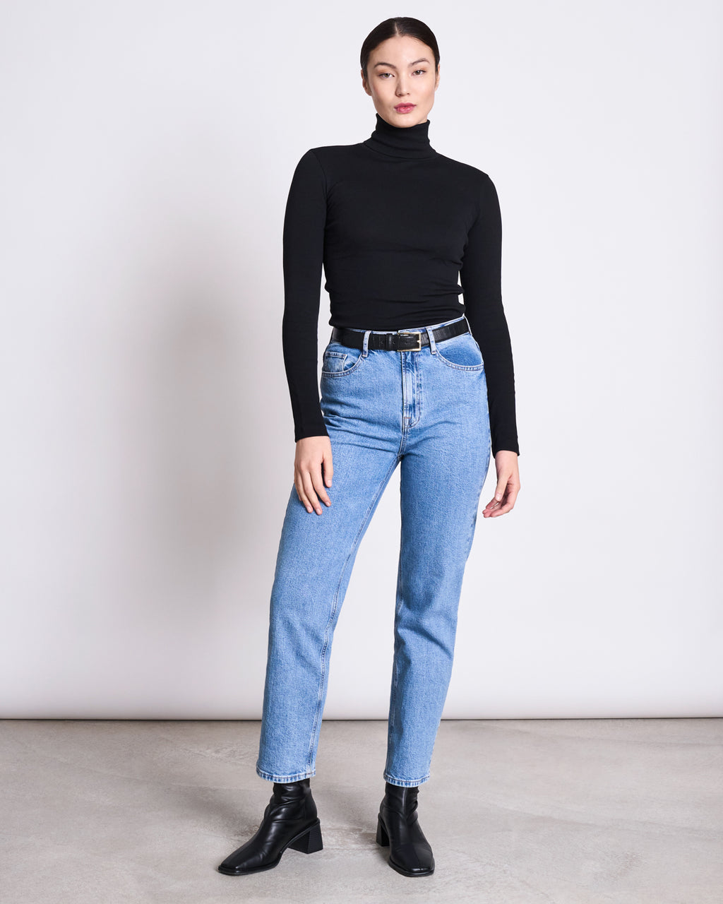 MINIRIB TURTLENECK CHUVA BLACK GOTS Longsleeve jan-n-june 9
