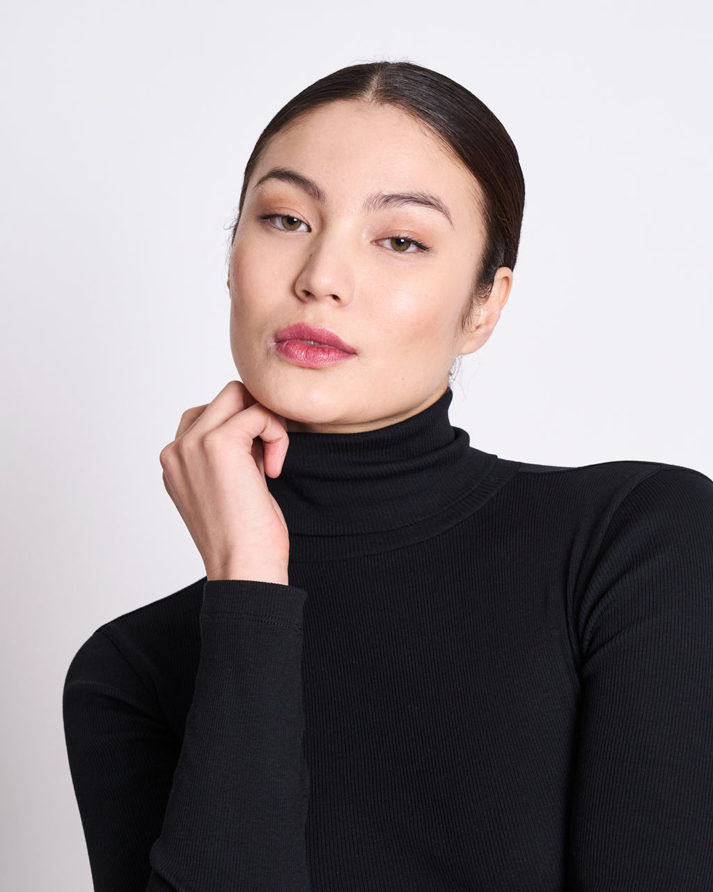 MINIRIB TURTLENECK CHUVA BLACK GOTS Longsleeve jan-n-june 8
