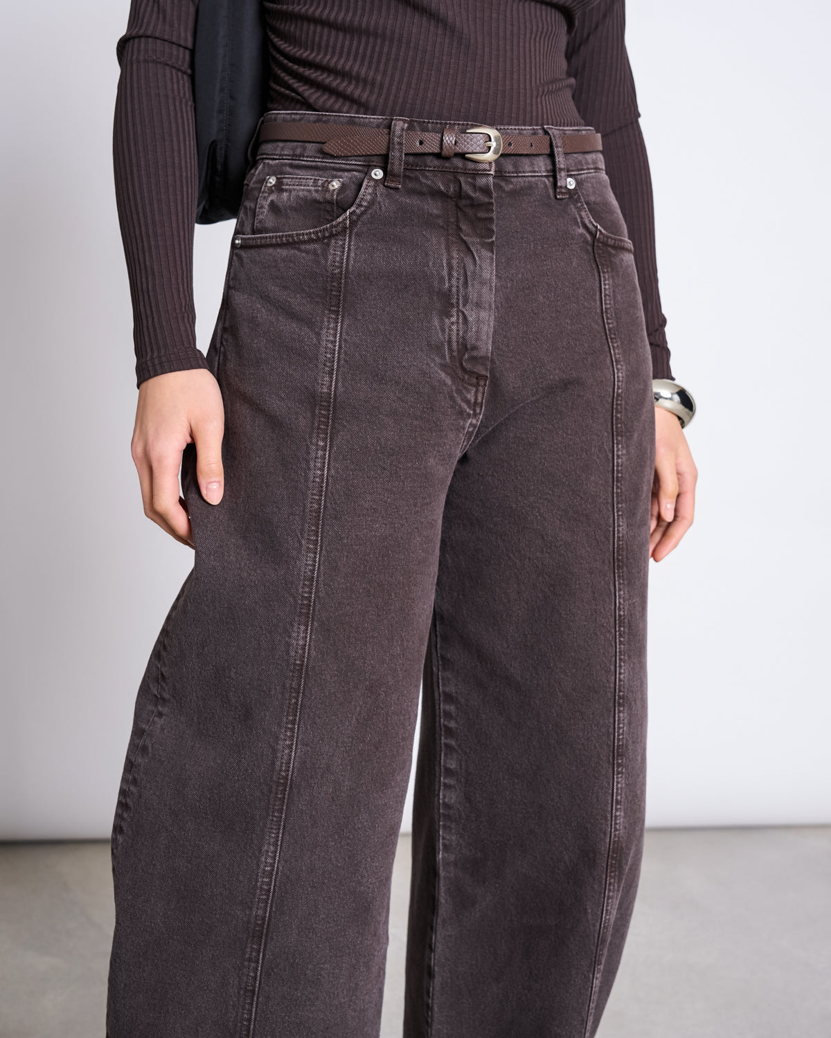 THIN WESTERN BELT SERYL SNAKE BROWN SILVER Accessories jan-n-june 3