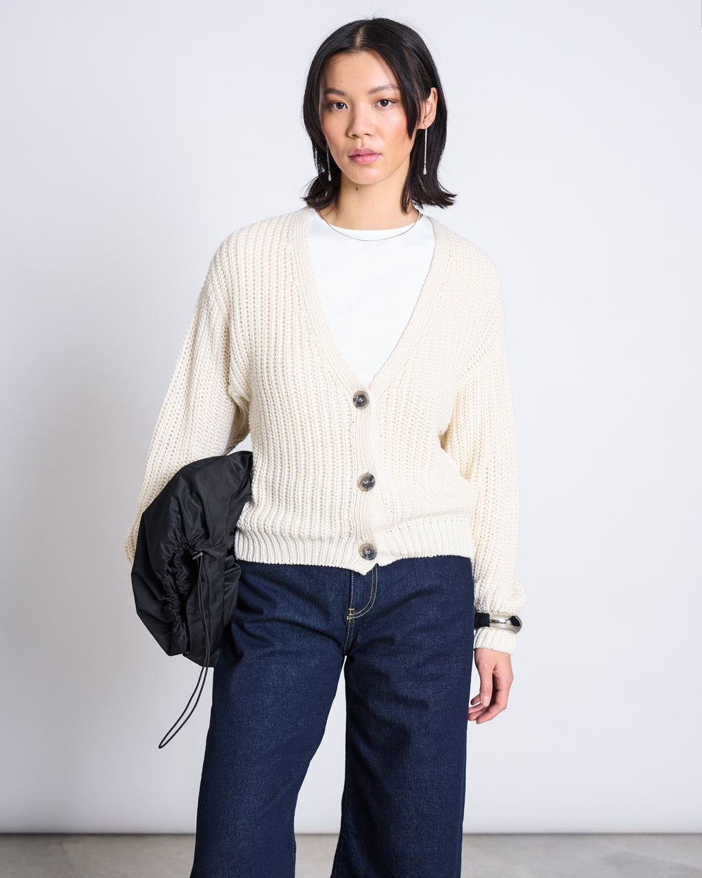 CHUNKY CARDIGAN LENA OFFWHITE GOTS Knit Wear jan-n-june 3