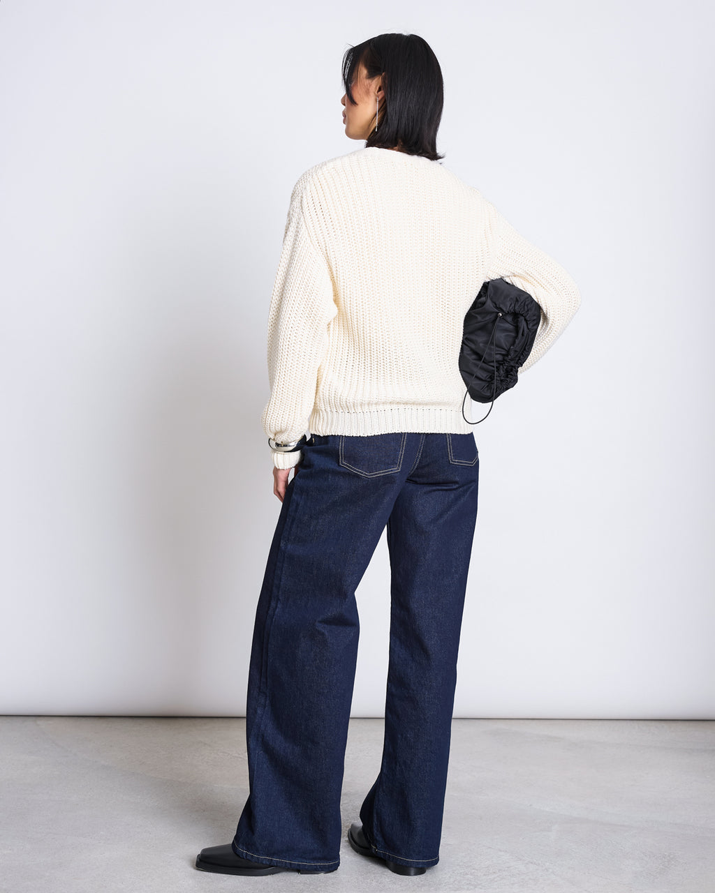 CHUNKY CARDIGAN LENA OFFWHITE GOTS Knit Wear jan-n-june 2