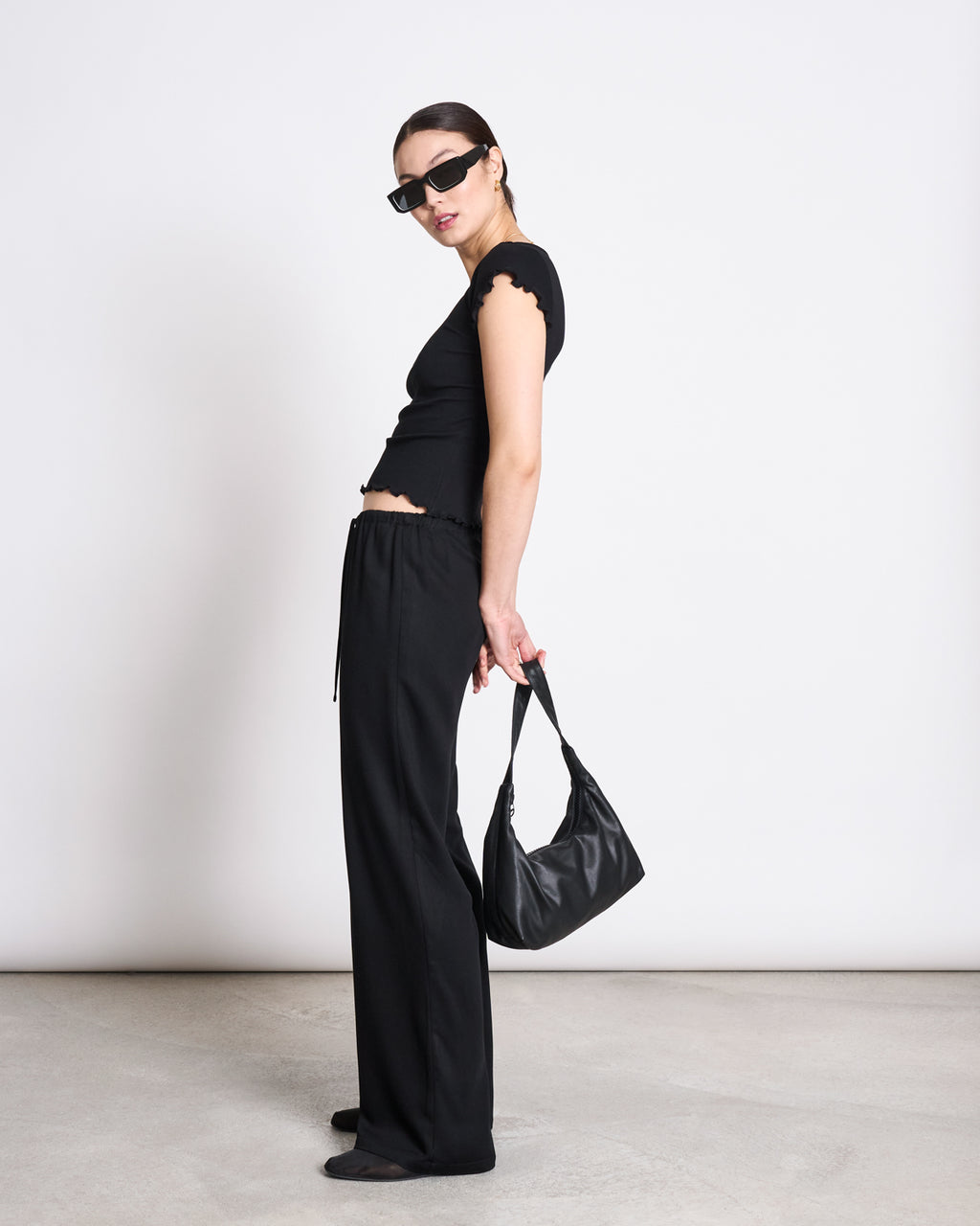 MINIRIB T-SHIRT REN BLACK GOTS T-shirt jan-n-june 7