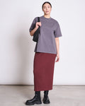 MIDI KNIT SKIRT EBBA INTENSE RUST GOTS jan-n-june 1