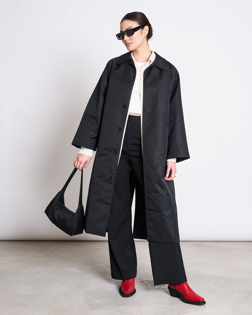 REC. CAR COAT HAZE BLACK jan-n-june 1
