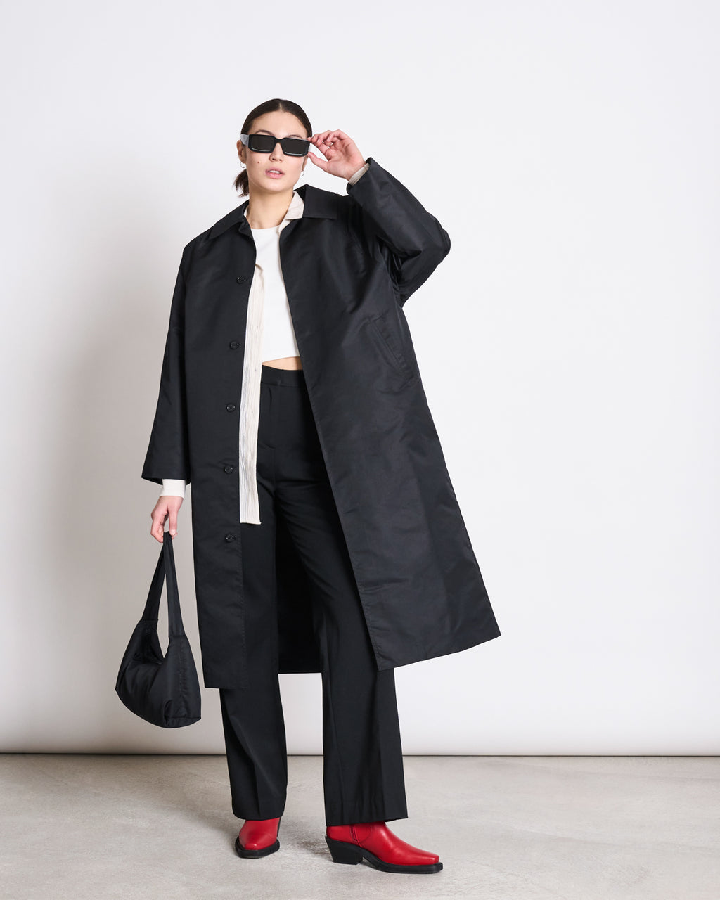 REC. CAR COAT HAZE BLACK jan-n-june 2