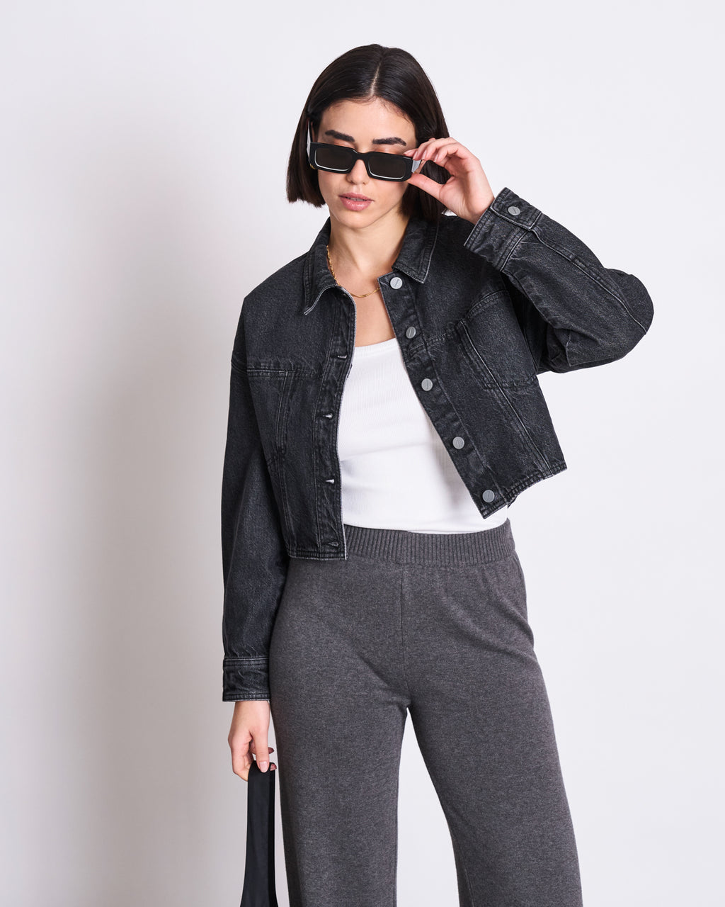 DENIM JACKET ARIA FADED BLACK jan-n-june 2