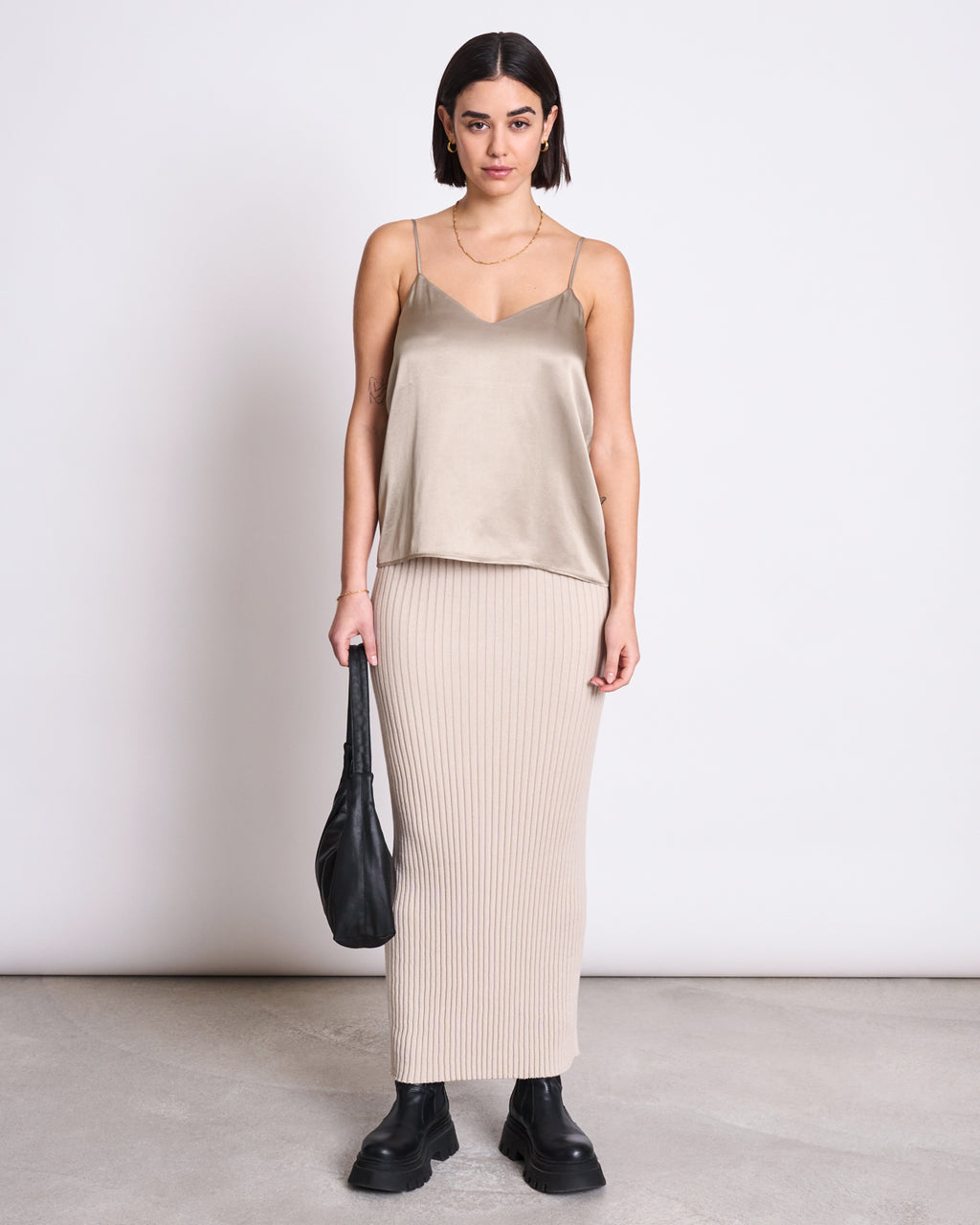 SLIP TOP MAUD SILVER GREY tops jan-n-june 1