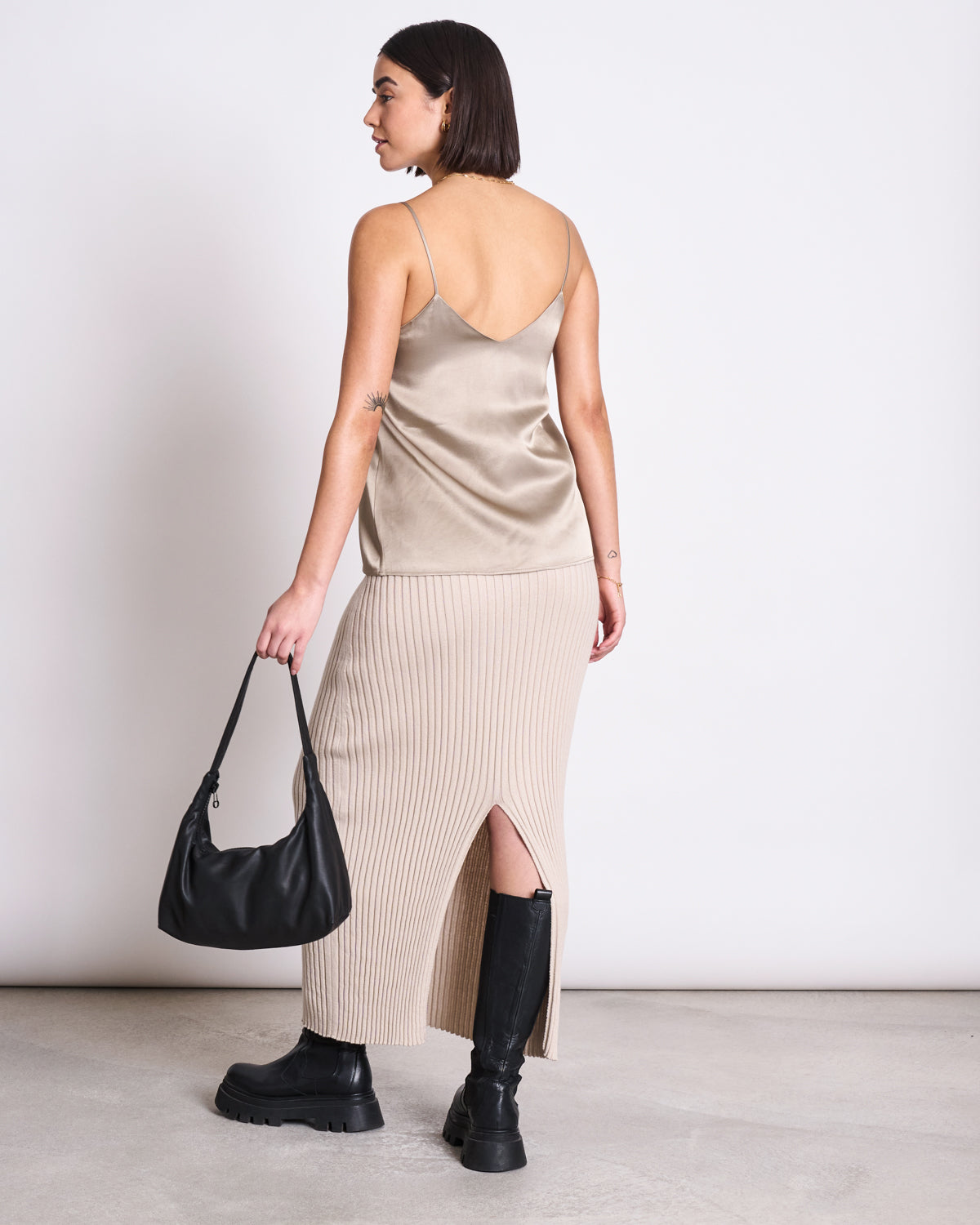 SLIP TOP MAUD SILVER GREY tops jan-n-june 2