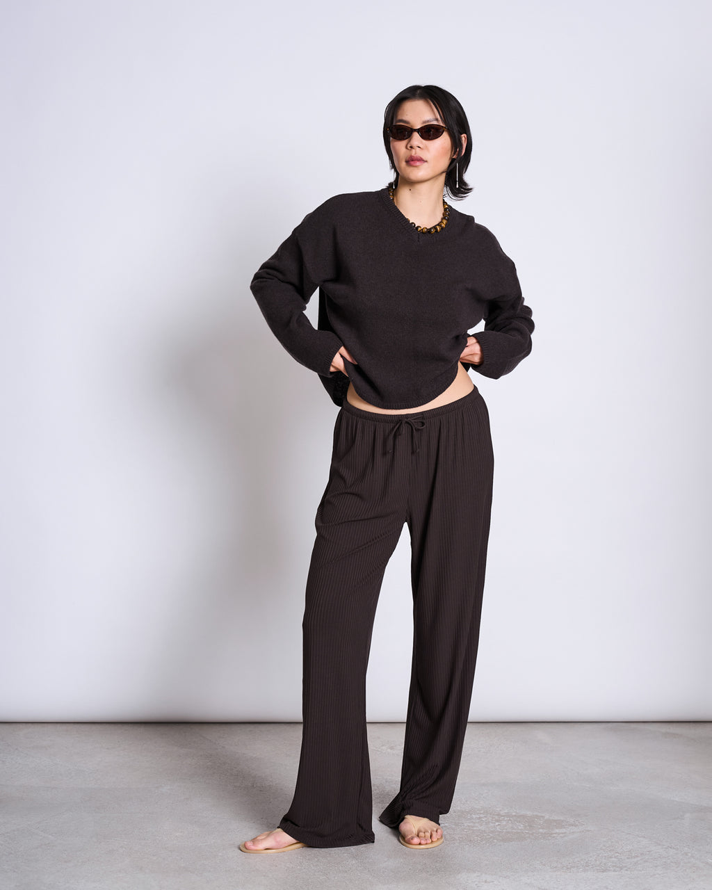 WOOLY V-NECK SWEATER PALEA ZARTBITTER GOTS Sweater jan-n-june 1