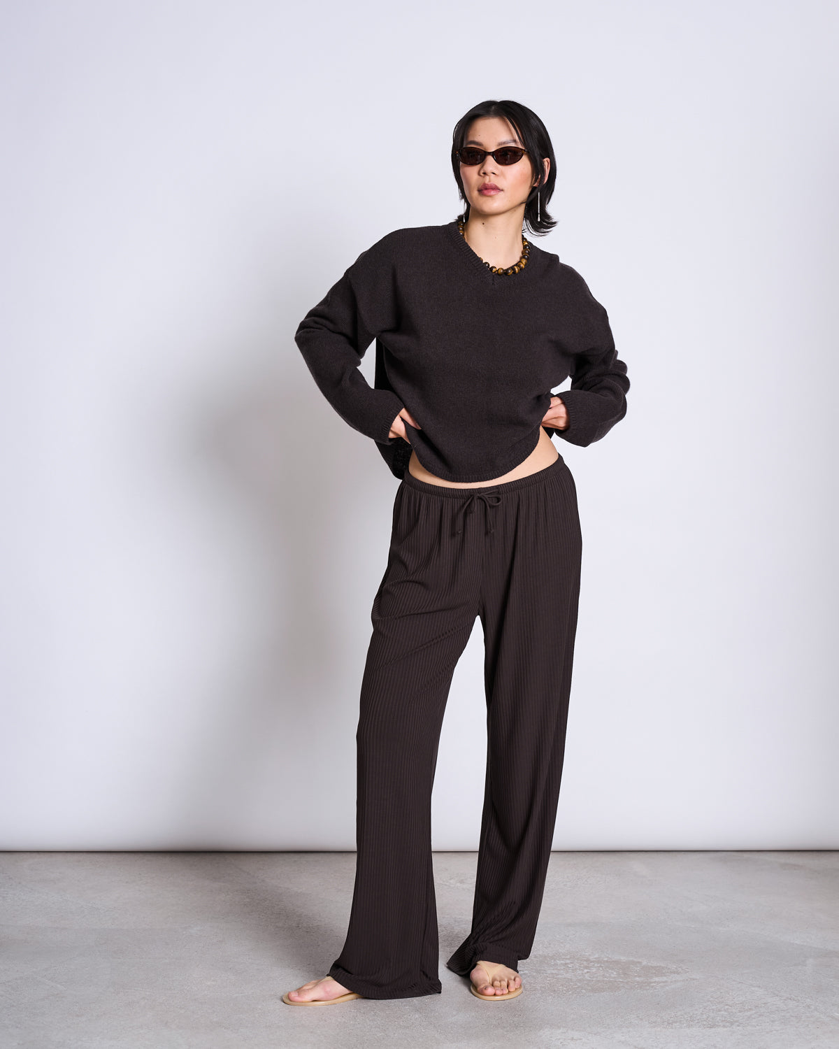 WOOLY V-NECK SWEATER PALEA ZARTBITTER GOTS Sweater jan-n-june 1