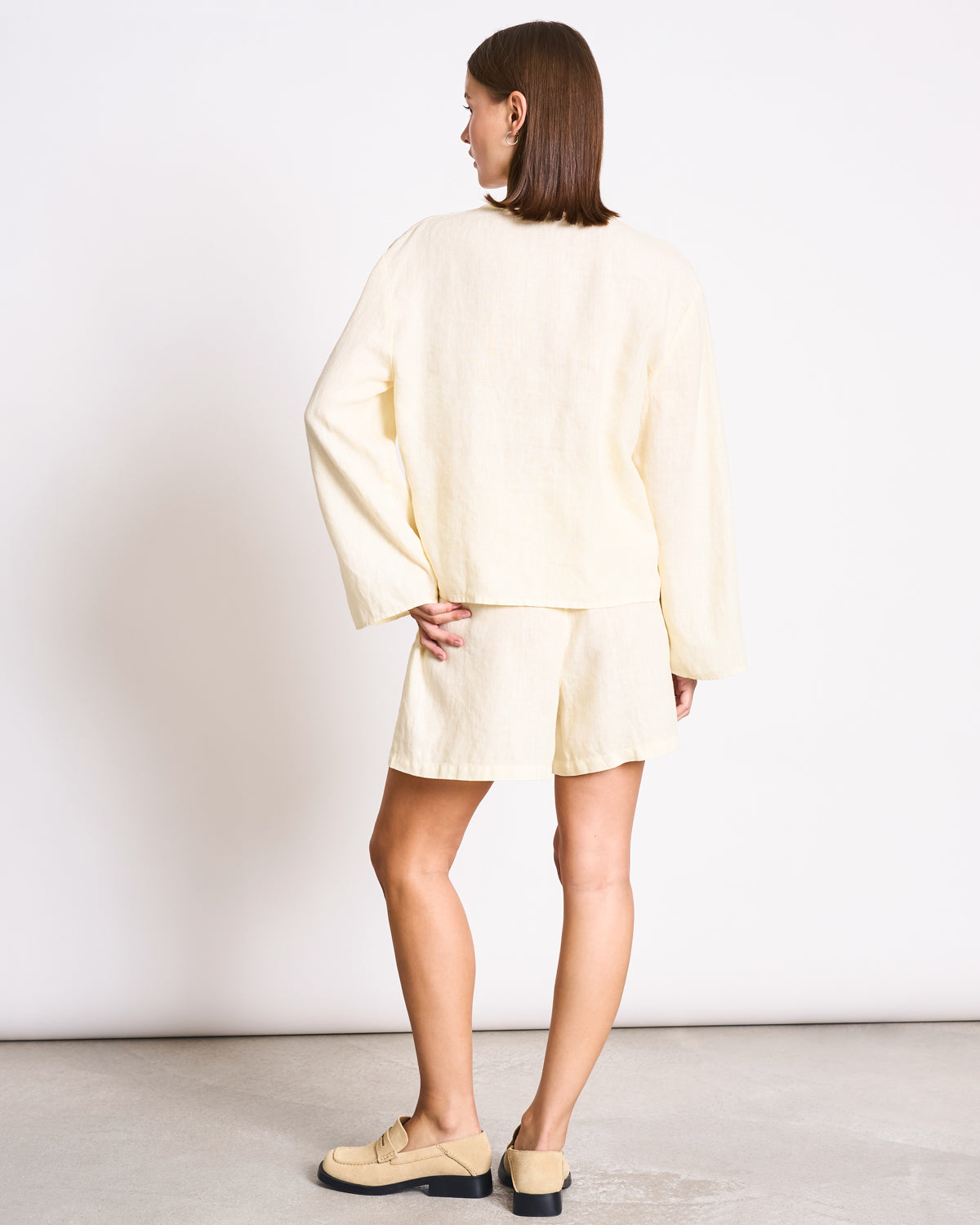 LINEN DRAWSTRING SHORTS MARUM BUTTERMILK Shorts jan-n-june 5