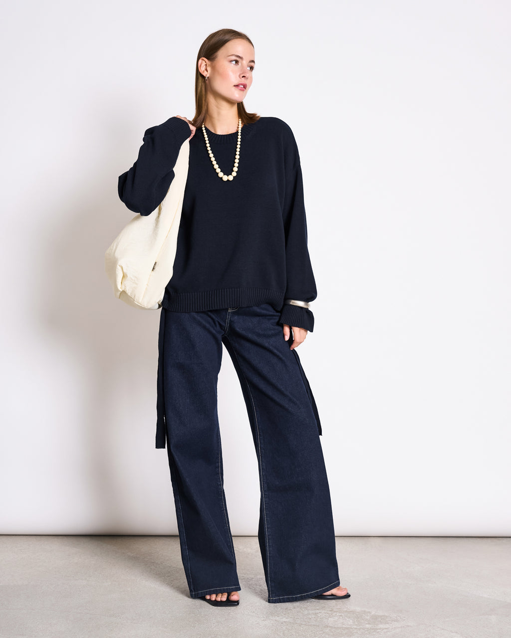 TIE SWEATER CAPER NIGHTFALL GOTS Jumper jan-n-june 2