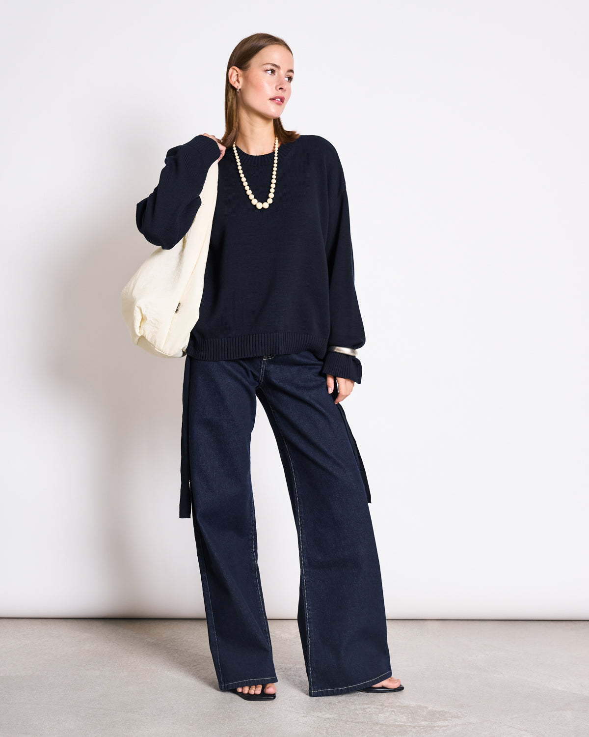 TIE SWEATER CAPER NIGHTFALL GOTS Jumper jan-n-june 2