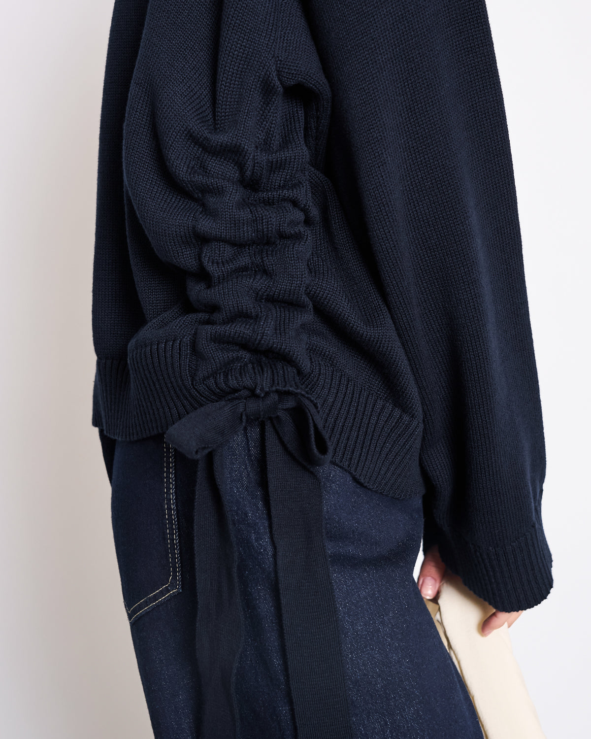 TIE SWEATER CAPER NIGHTFALL GOTS Jumper jan-n-june 5