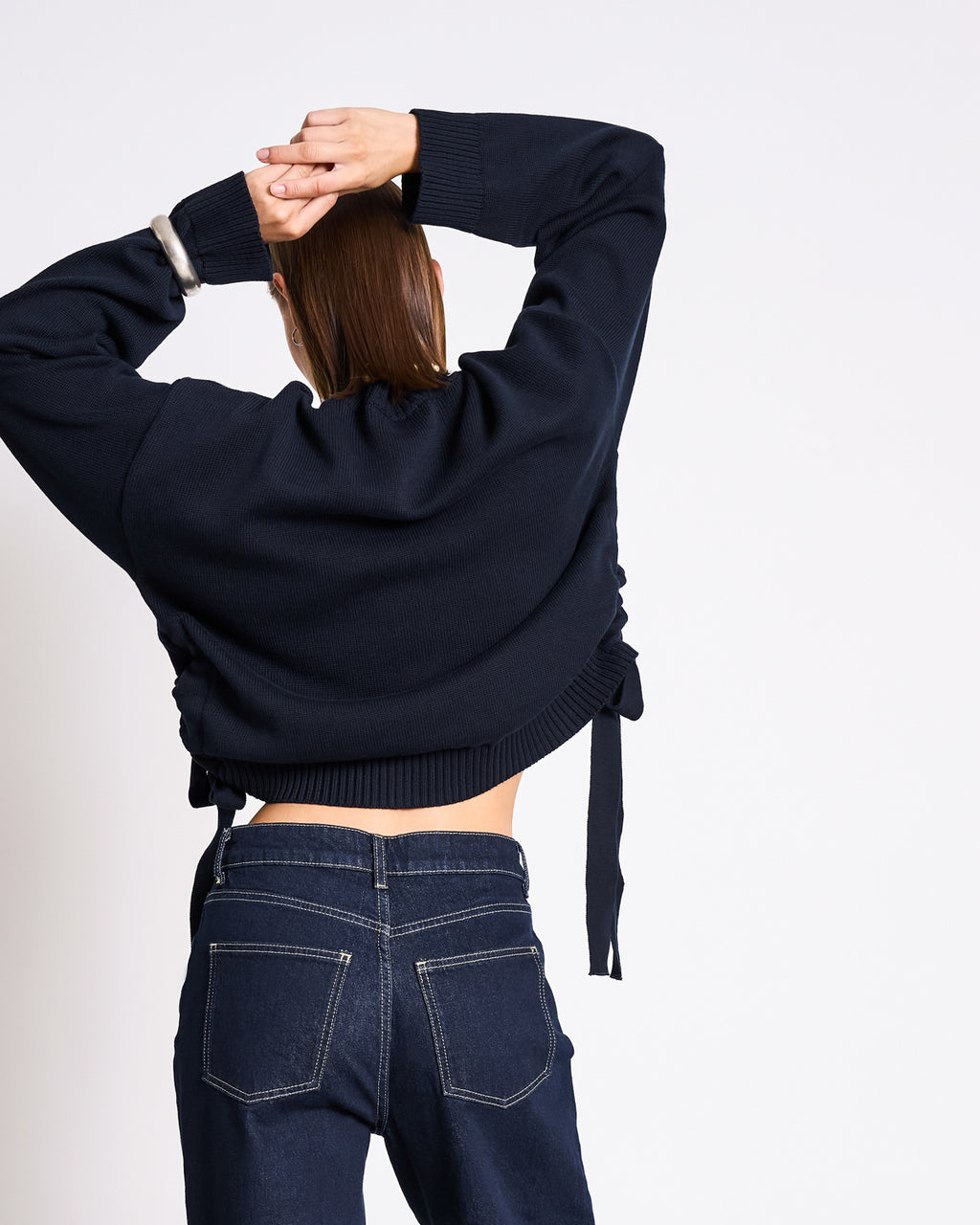 TIE SWEATER CAPER NIGHTFALL GOTS Jumper jan-n-june 6