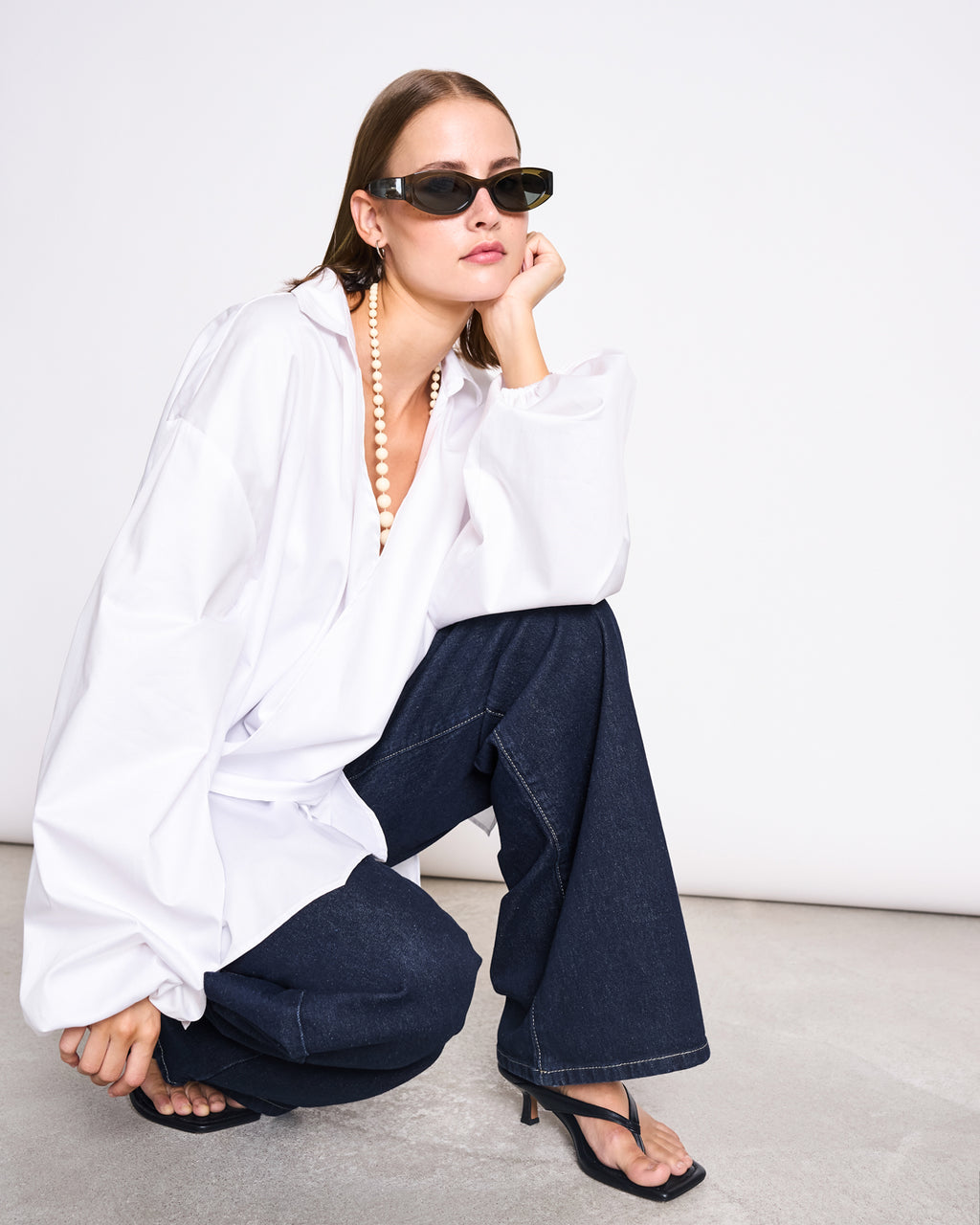 PUFFY WRAP BLOUSE AQUILIA WHITE Blouse jan-n-june 3