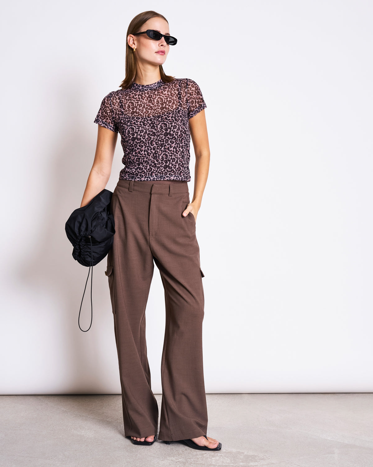 MESH T-SHIRT EVIE LEO PRINT T-shirts jan-n-june 1