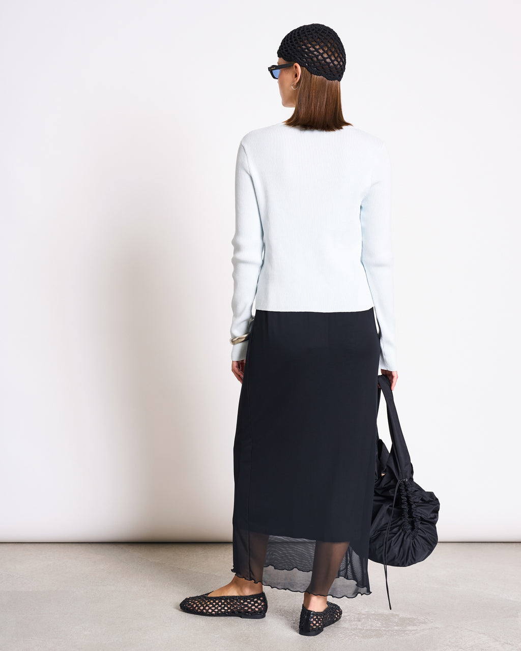 CREWNECK CARDIGAN GLIMT ICE BLUE GOTS Cardigan jan-n-june 3