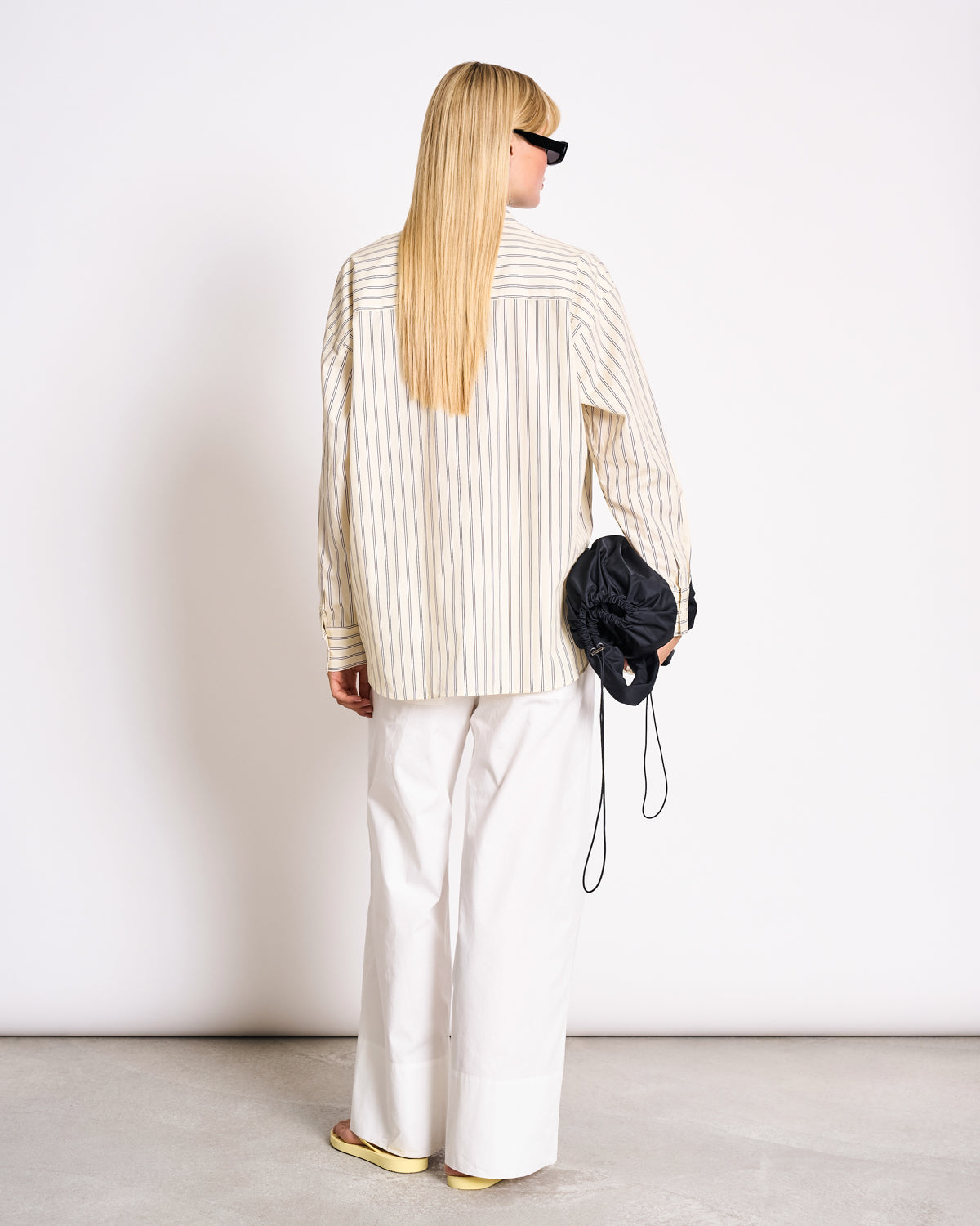 OVERSIZED SHIRT MAMRO BUTTERMILK STRIPED Blouse jan-n-june 6