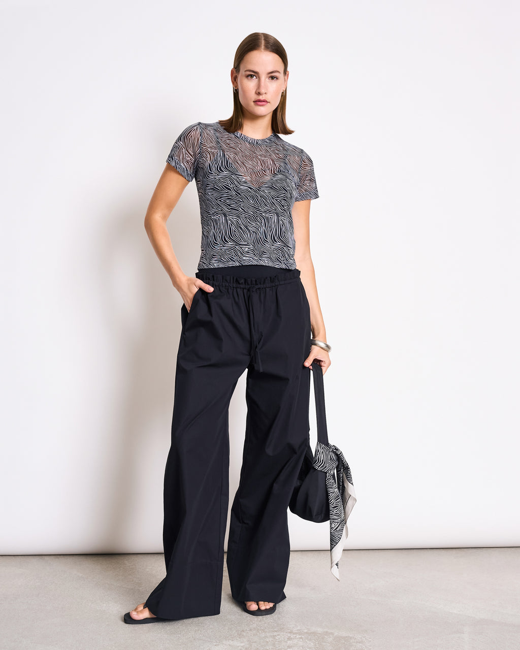 DRAWSTRING WIDE PANTS KIVA BLACK Pants jan-n-june 1