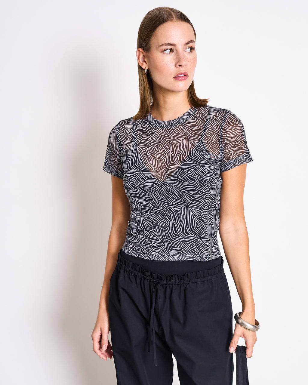 MESH T-SHIRT EVIE ZEBRA PRINT T-shirt jan-n-june 4
