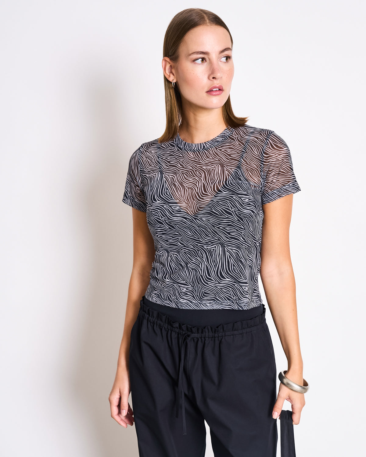 MESH T-SHIRT EVIE ZEBRA PRINT T-shirt jan-n-june 4