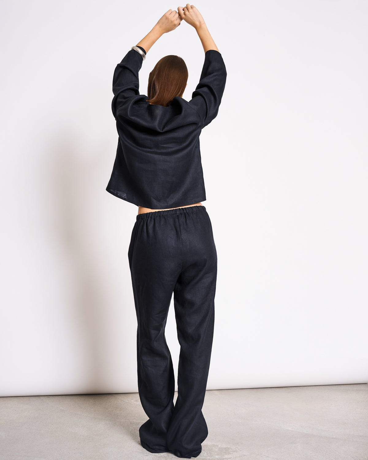 LINEN TIE BLOUSE SKAGEN BLACK Blouse jan-n-june 4